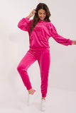 Elegant Velour Set with Decorative Bows and Pockets