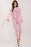 Elegant Velour Set with Decorative Bows for Stylish Comfort