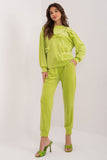 Elegant Velour Set with Decorative Bows and Pockets