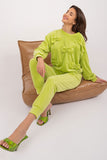 Elegant Velour Set with Decorative Bows and Pockets