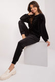 Elegant Velour Set with Decorative Bows for Cozy Days