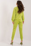 Elegant Velour Set with Decorative Bows and Pockets