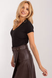 Elegant Eco-Friendly Fitted Blouse with Lace Detail