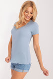 Elegant Fitted Blouse with Lace Detail and Ribbed Texture