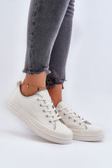 Stylish Women's Platform Sneakers for Spring-Summer Wear - white / 36