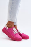 Stylish Eco Leather Women's Sneakers with Memory Foam Insole