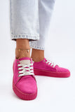 Stylish Eco Leather Women's Sneakers with Memory Foam Insole