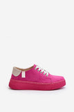 Stylish Eco Leather Women's Sneakers with Memory Foam Insole