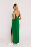 Elegant Oversize Knit Dress with Twisted Shoulder Straps