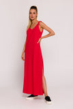 Elegant Oversize Knit Dress with Twisted Shoulder Straps