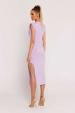 Elegant Knit Dress with Unique Leg Cutout Detail