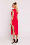 Elegant Knit Dress with Unique Leg Cutout Design