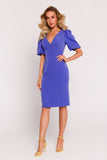 Elegant Waisted Dress with Corset and Back Slit