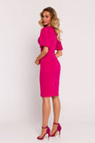 Elegant Waisted Dress with Corset and V-Neckline