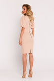 Elegant Waisted Dress with Corset and V-Neckline