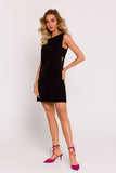 Polish A-Line Mini Dress with Unique Side Cutouts