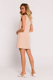 Unique A-Line Mini Dress with Side Cutouts and Zipper