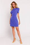 Elegant Mini Dress with Unique Stitching and Sleeves