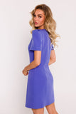 Elegant Mini Dress with Unique Stitching and Sleeves