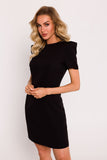 Elegant Mini Dress with Unique Front Stitching Details