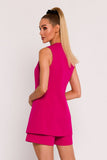 Elegant Polish Fabric Vest with Hidden Pockets
