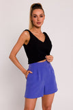 Polish Tailored Fabric Summer Shorts with Pockets