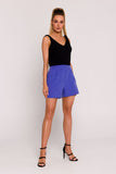 Polish Tailored Fabric Summer Shorts with Pockets