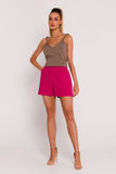 Polish Tailored Fabric Shorts with Elegant Design