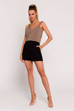 Polish Tailored Fabric Shorts with Elegant Design