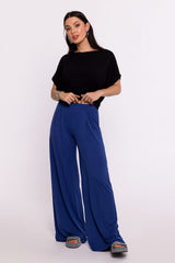 Elegant Women's Viscose Knit Pants for Ultimate Comfort - blue / S