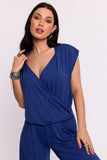 Elegant Envelope Cut Blouse with Draping Detail