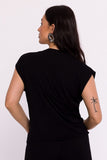 Elegantly Draped Women's Knit Blouse for Every Occasion