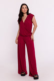 Elegant Envelope Cut Blouse with Batwing Sleeves