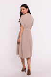 Polish Design Sensual Envelope Neckline Dress