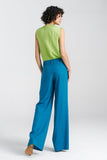 Relaxed Fit Capri Blue Women's Pants for Comfort & Style