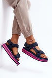 Stylish Women's Foam Platform Sandals with Velcro Closure
