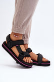 Sporty Women's Velcro Sandals with Foam Platform for Summer