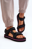 Sporty Women's Velcro Sandals with Foam Platform for Summer