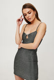Sparkling Mini Tuba Dress with Adjustable Straps