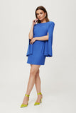 Elegant Mini Dress with Sophisticated V Back and Slits