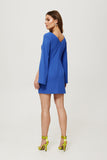 Elegant Mini Dress with Sophisticated V Back and Slits