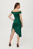 Shimmering Knit Tube Dress with Adjustable Design