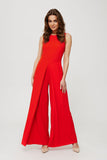 Elegantly Tailored Sleeveless Jumpsuit with Wide Legs
