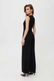 Elegant Sleeveless Jumpsuit with Pleated Wide Legs
