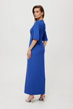 Elegant V-Neck Maxi Dress with Concealed Zipper