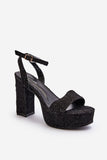 Elegant Stiletto Sandals with Adjustable Strap for Comfort