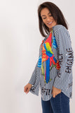 Colorful Long Sleeve Casual Women's Shirt with Print
