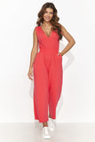 Stylish Women's Knit Jumpsuit with Drawstring Waist