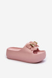 Chic Women's Foam Flip-Flops with Decorative Bow Detail