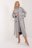 Elegant Check Pattern Transitional Coat for All Seasons